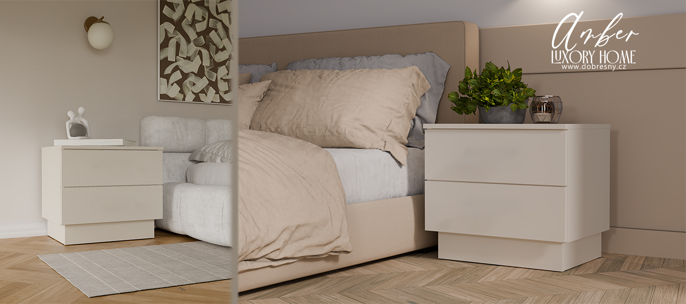 Noční stolek AMBER 2S KAŠMÍR