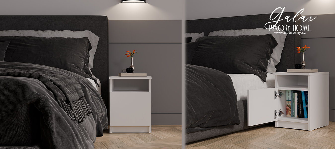 Noční stolek GALAX 30 BÍLÁ