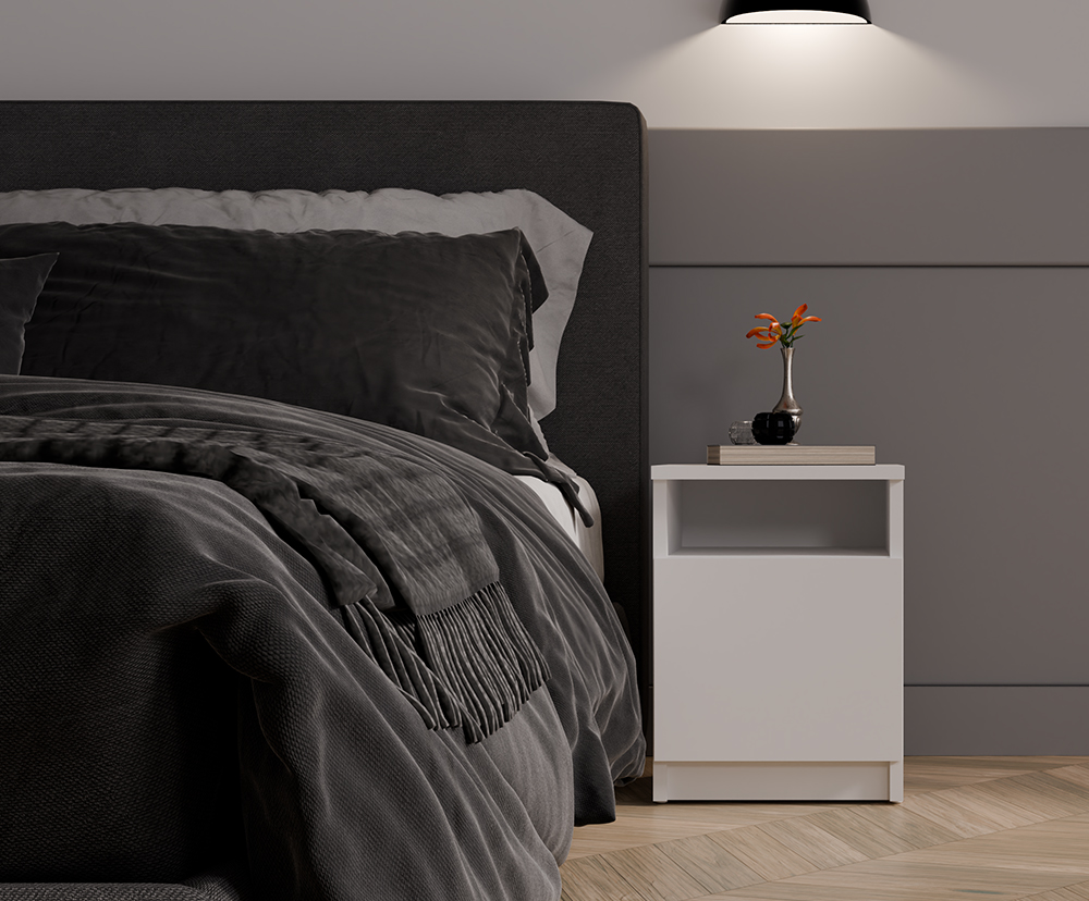 Noční stolek GALAX 30 BÍLÁ