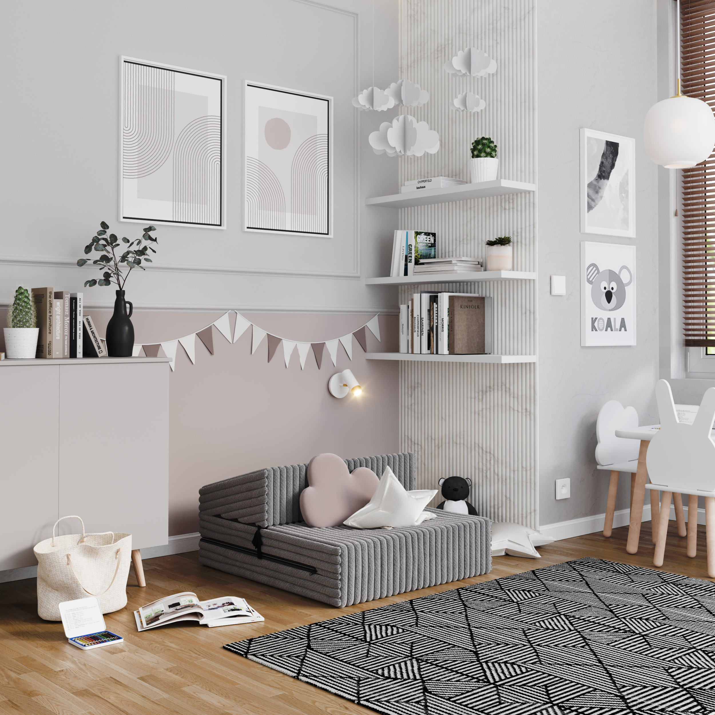 Rozkládací pohovka SUZI TMAVĚ ŠEDÁ SZTRUKS 70x200 výška 9 cm