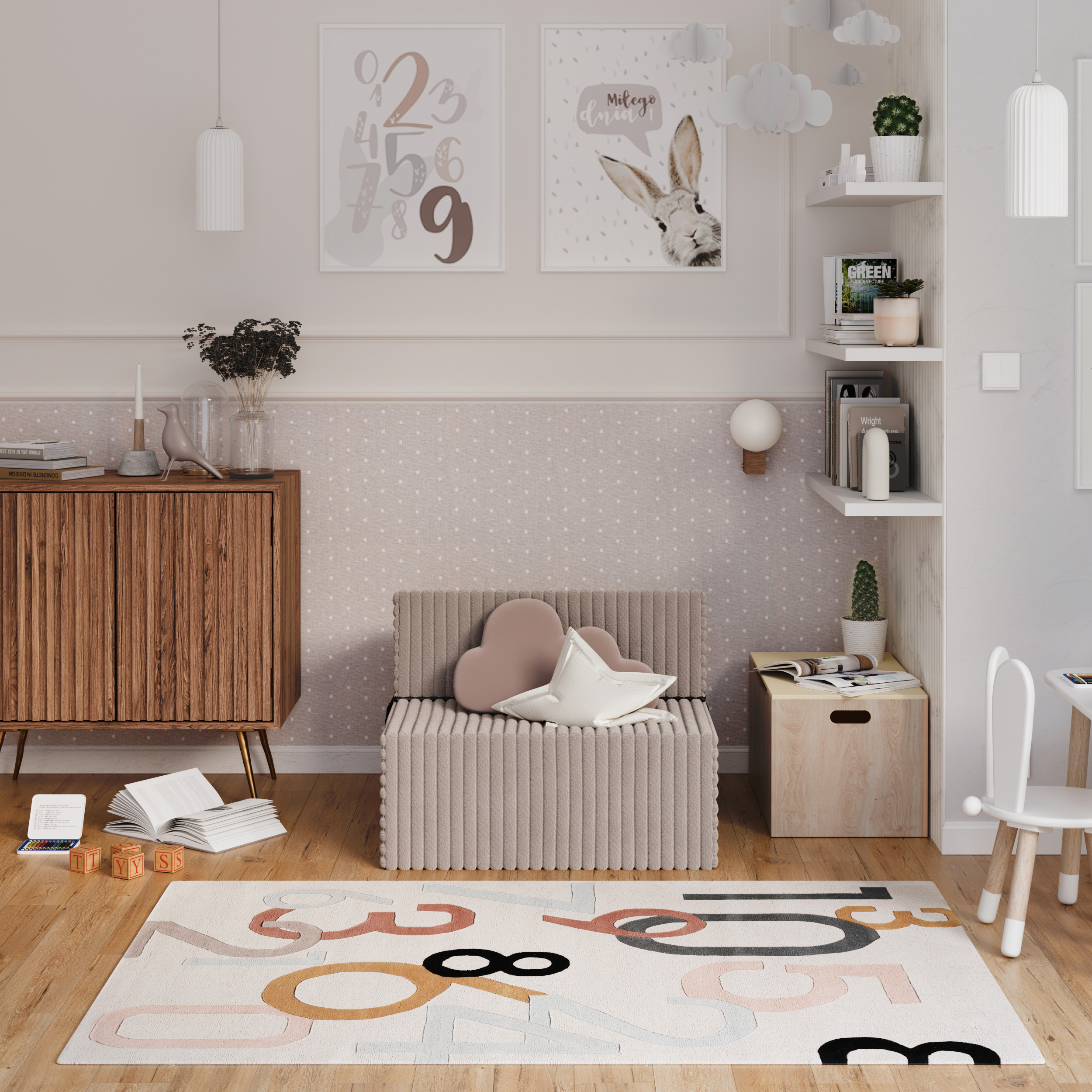 Rozkládací pohovka SUZI BÉŽOVÁ SZTRUKS 70x200 výška 14 cm