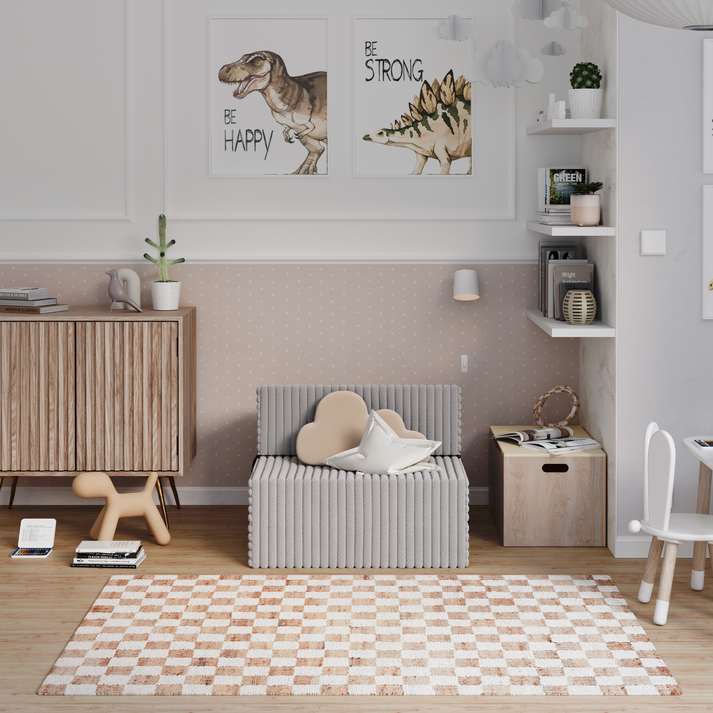 Rozkládací pohovka SUZI ŠEDÁ SZTRUKS 70x200 výška 14 cm