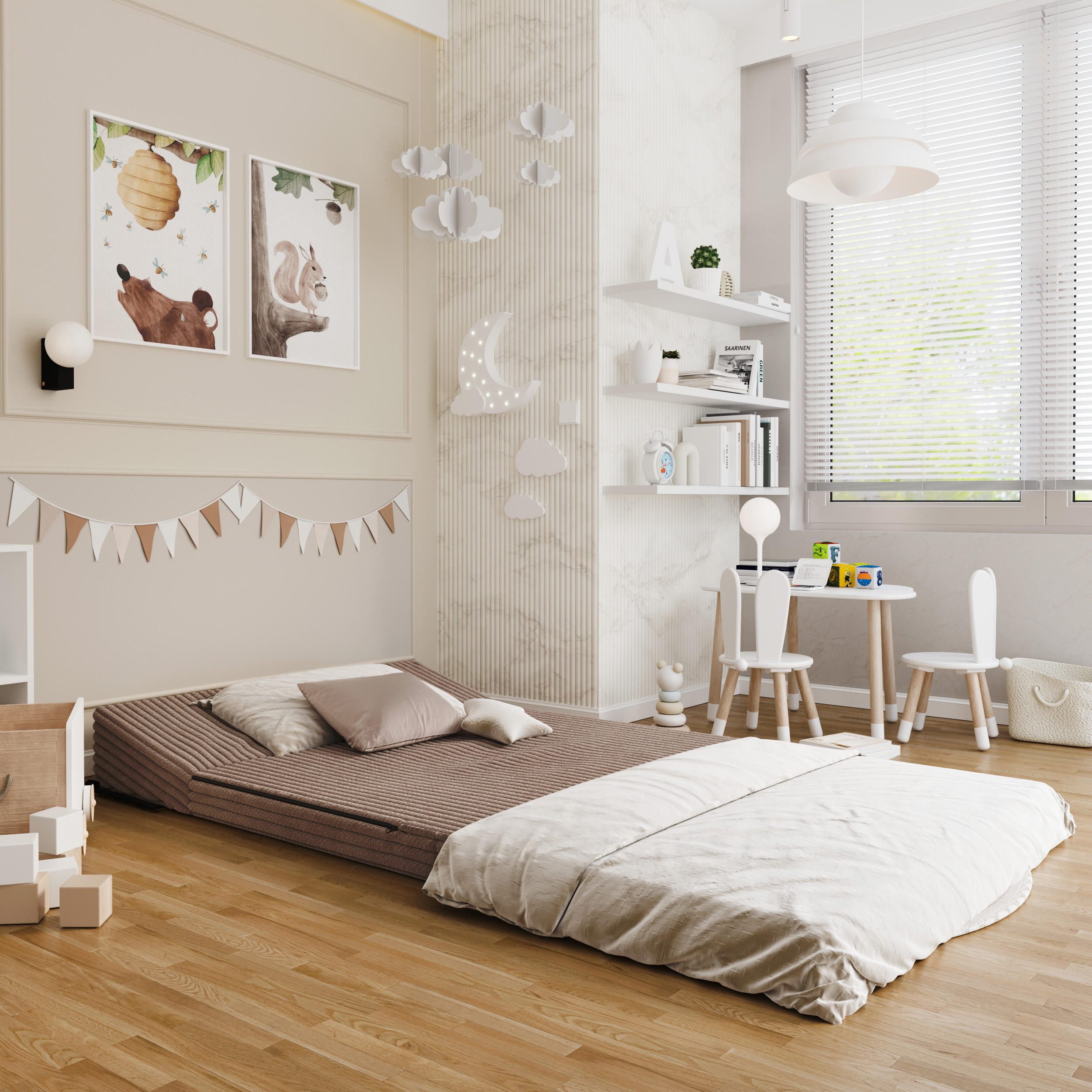 Rozkládací pohovka SUZI HNĚDÁ SZTRUKS 120x200 výška 9 cm