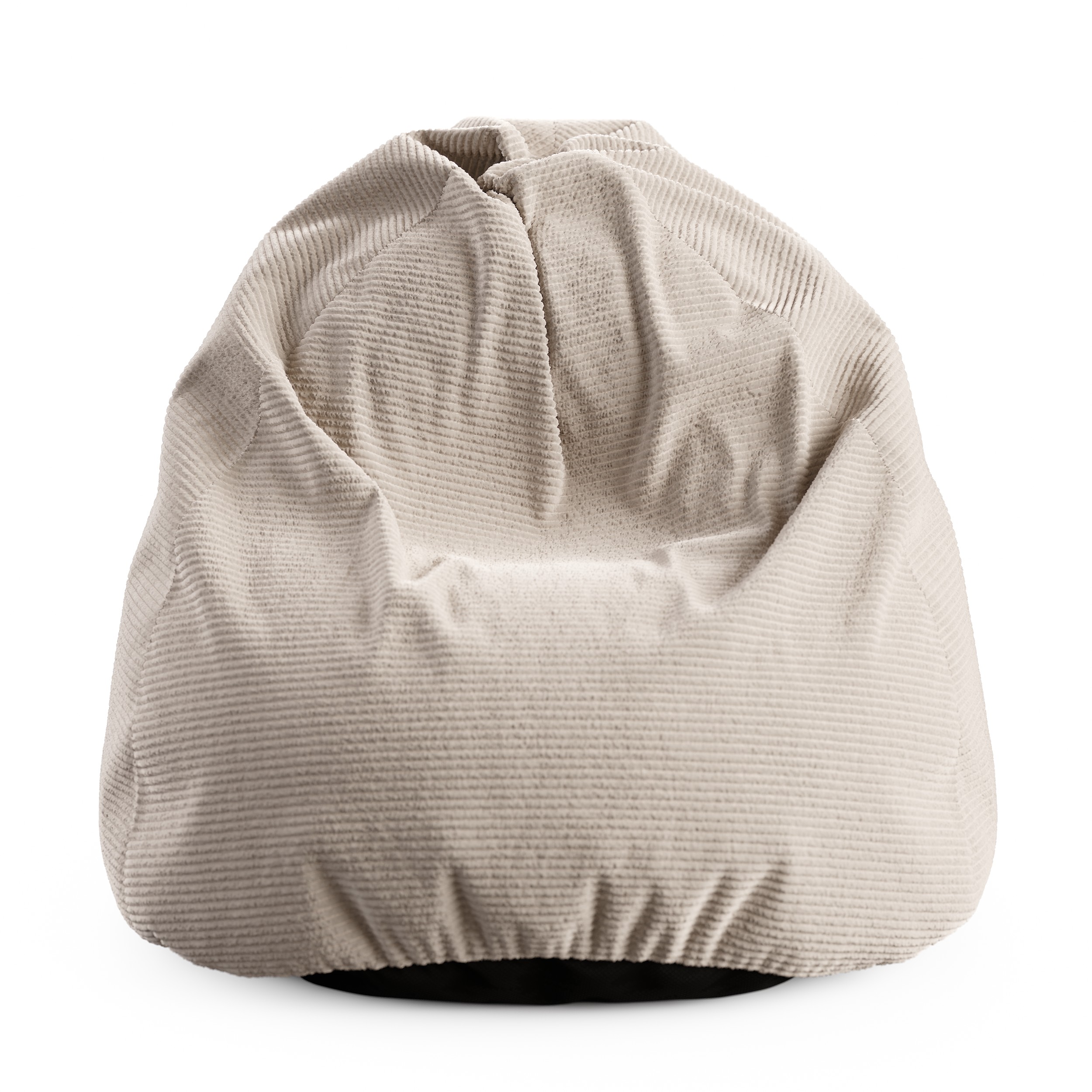 Sedací vak SAKO z manšestru SZTRUKS béžový 95x115 cm