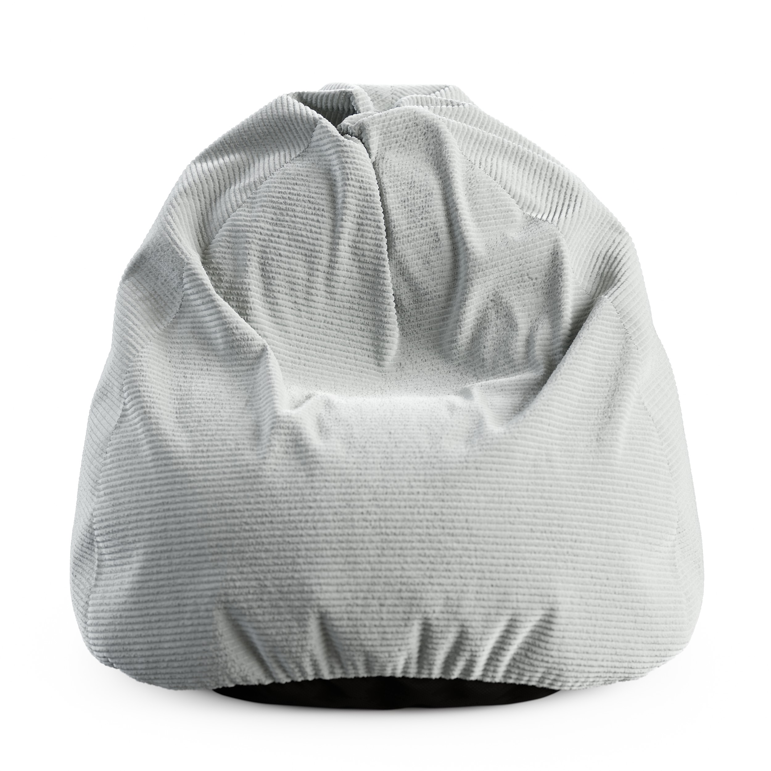 Sedací vak SAKO z manšestru SZTRUKS šedý 95x115 cm