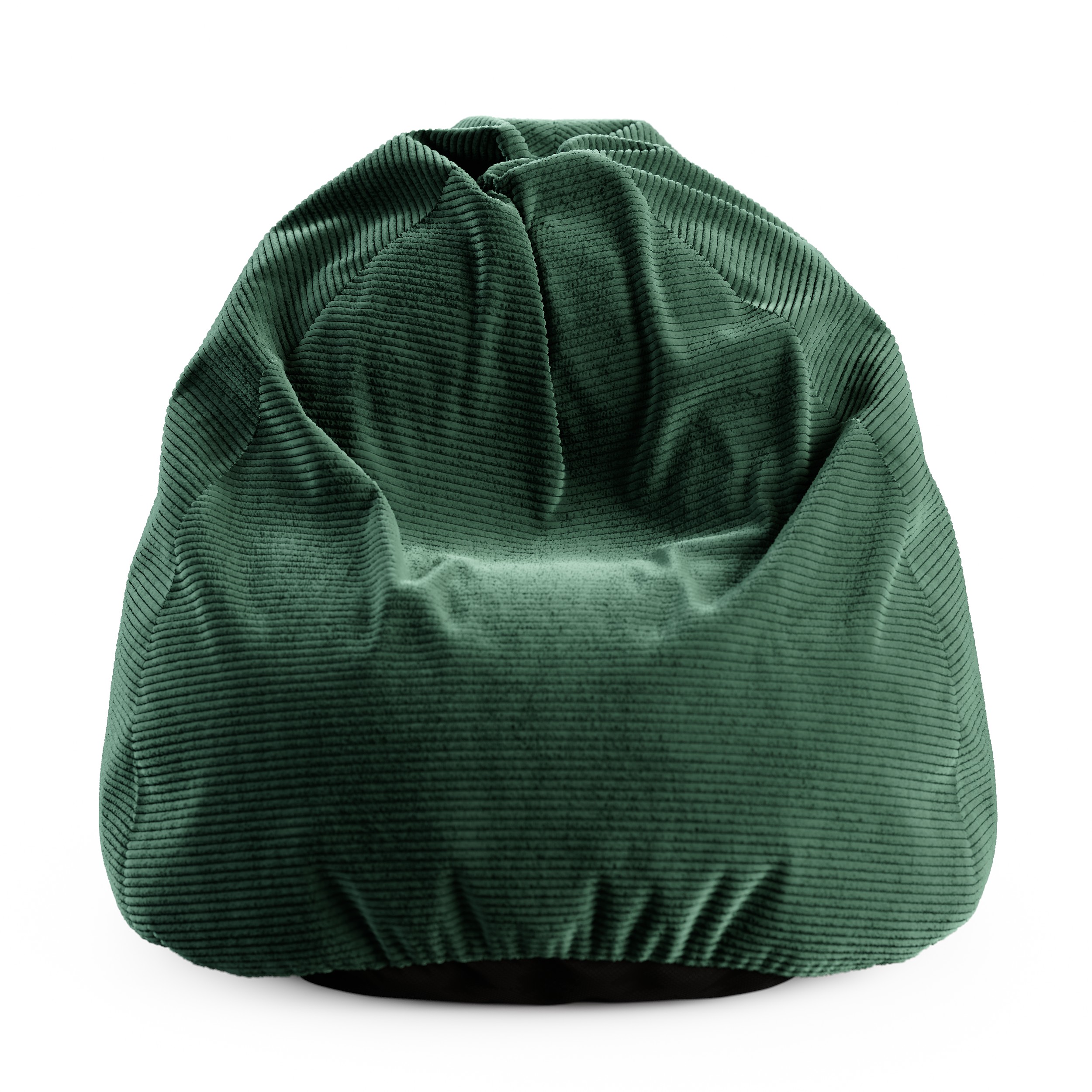 Sedací vak SAKO z manšestru SZTRUKS zelený 95x115 cm