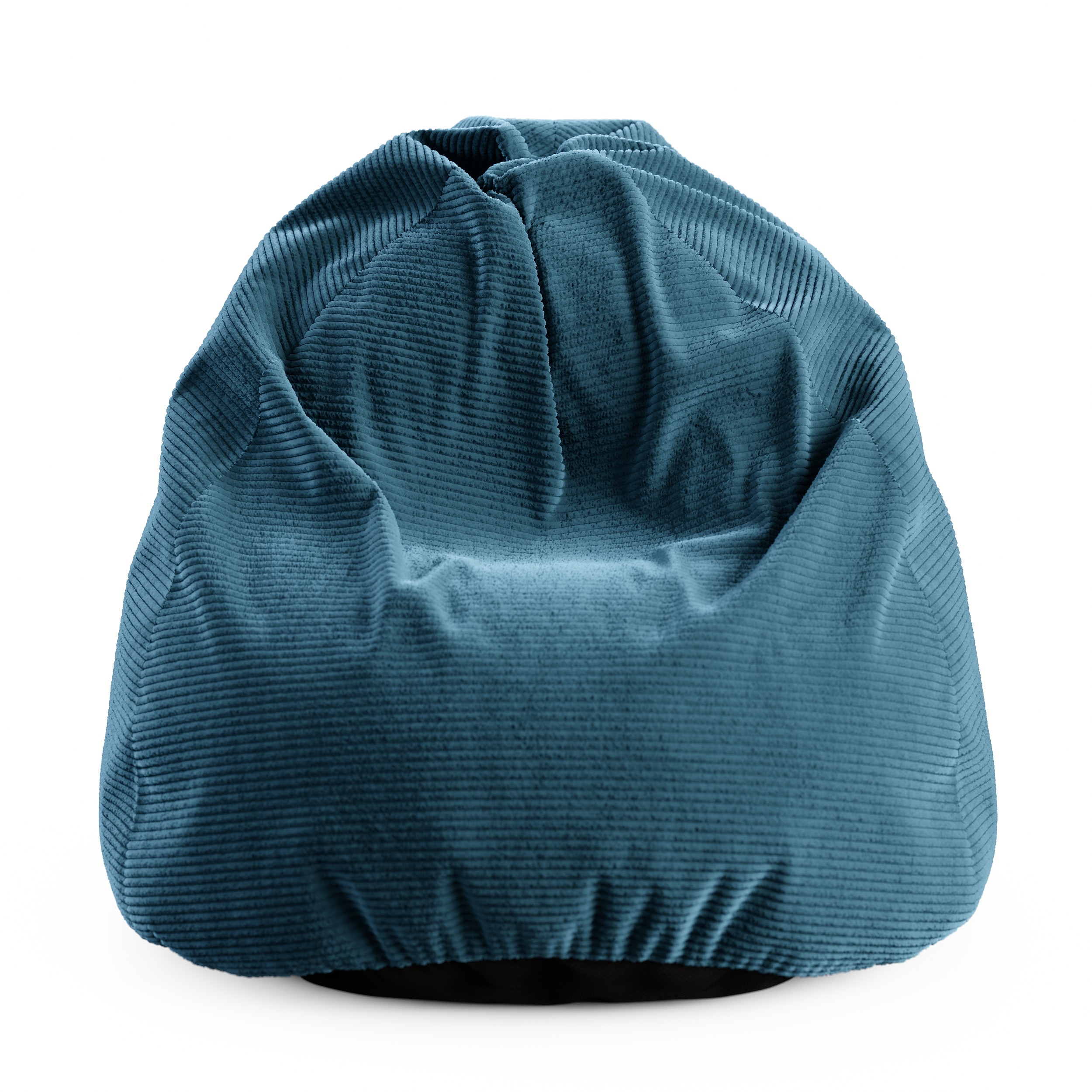 Sedací vak SAKO z manšestru SZTRUKS modrý 95x115 cm