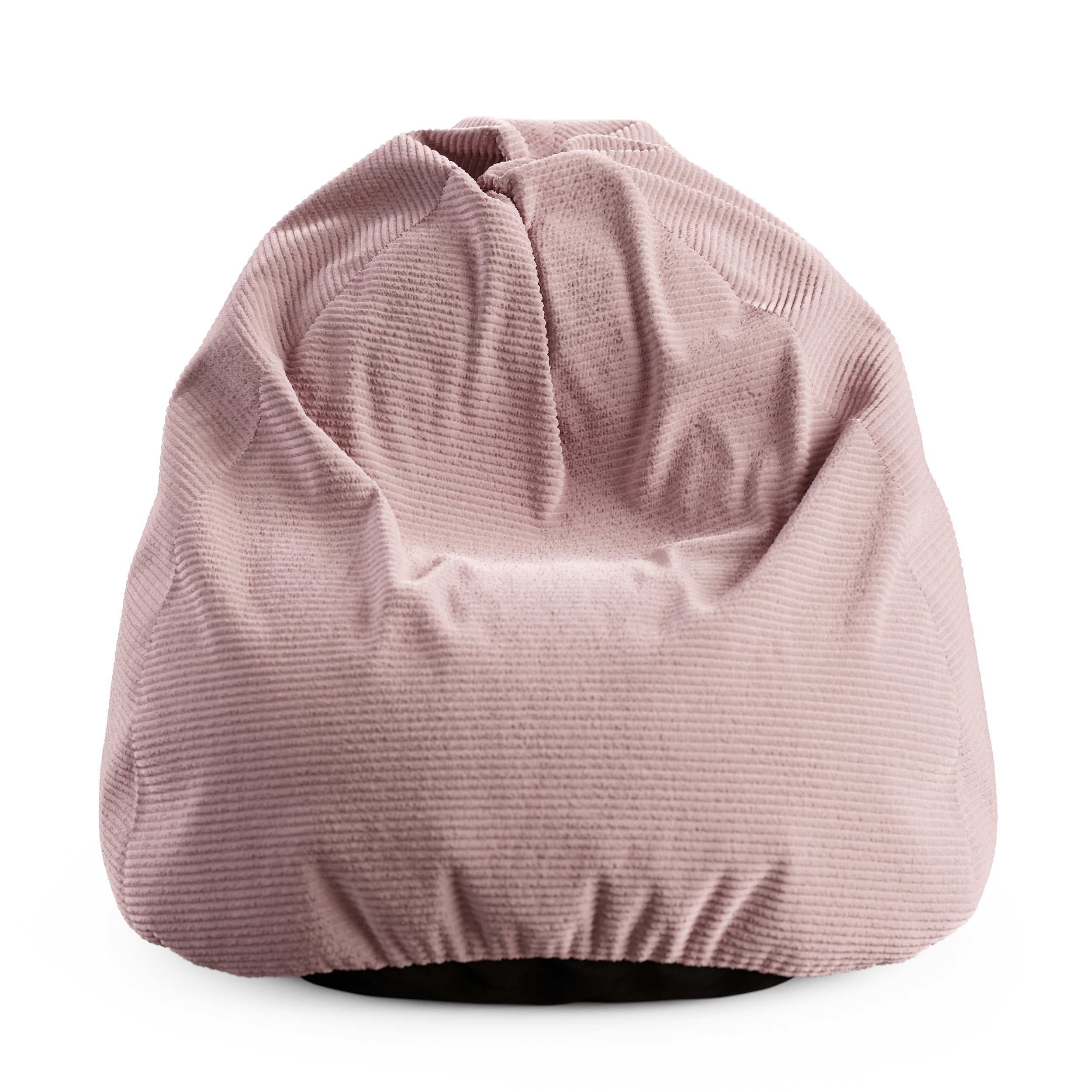 Sedací vak SAKO z manšestru SZTRUKS pudrově růžový 95x115 cm