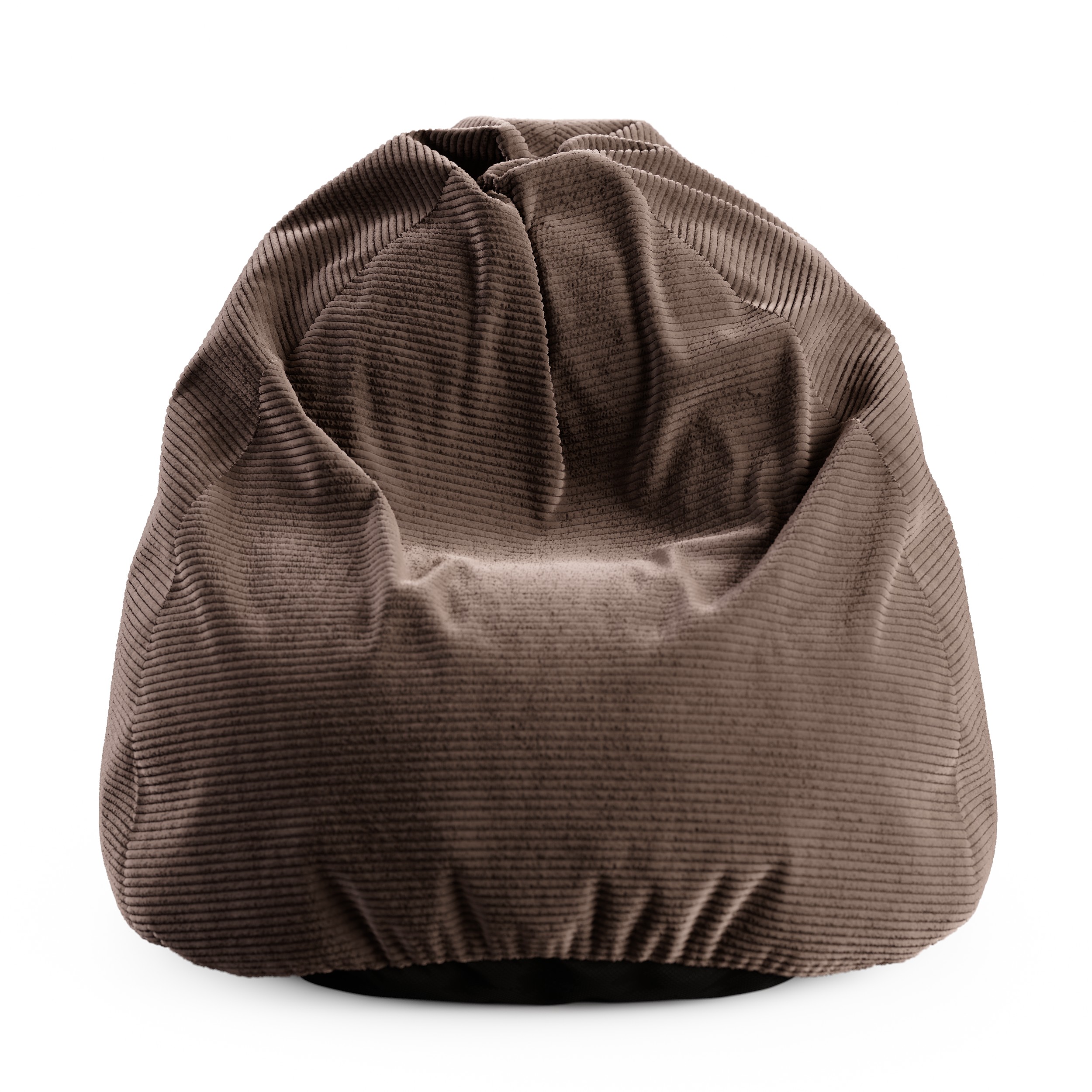 Sedací vak SAKO z manšestru SZTRUKS hnědý 95x115 cm