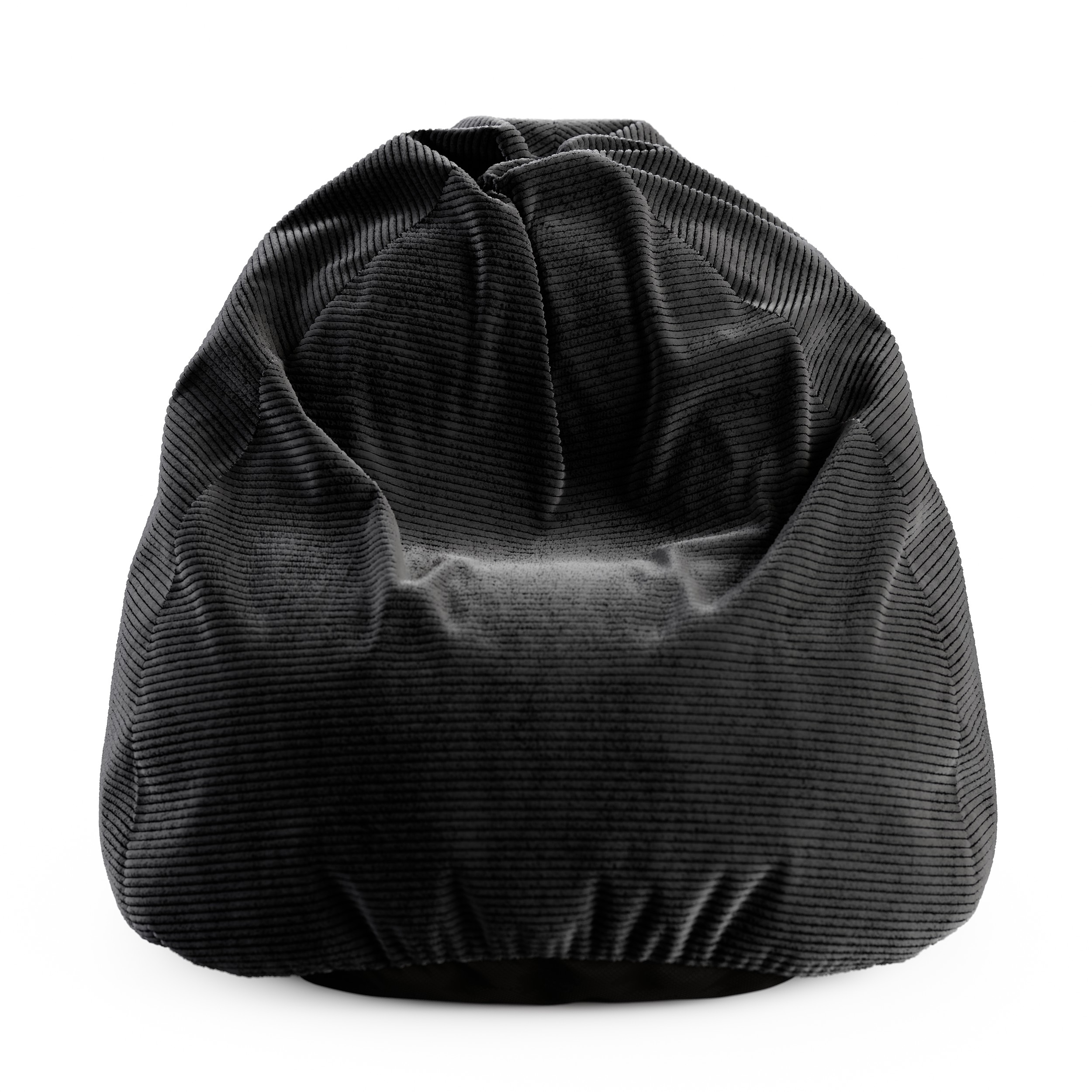 Sedací vak SAKO z manšestru SZTRUKS černý 95x115 cm