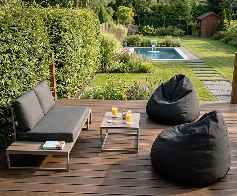 Sedací vak SAKO voděodolný hnědý 95x115 cm