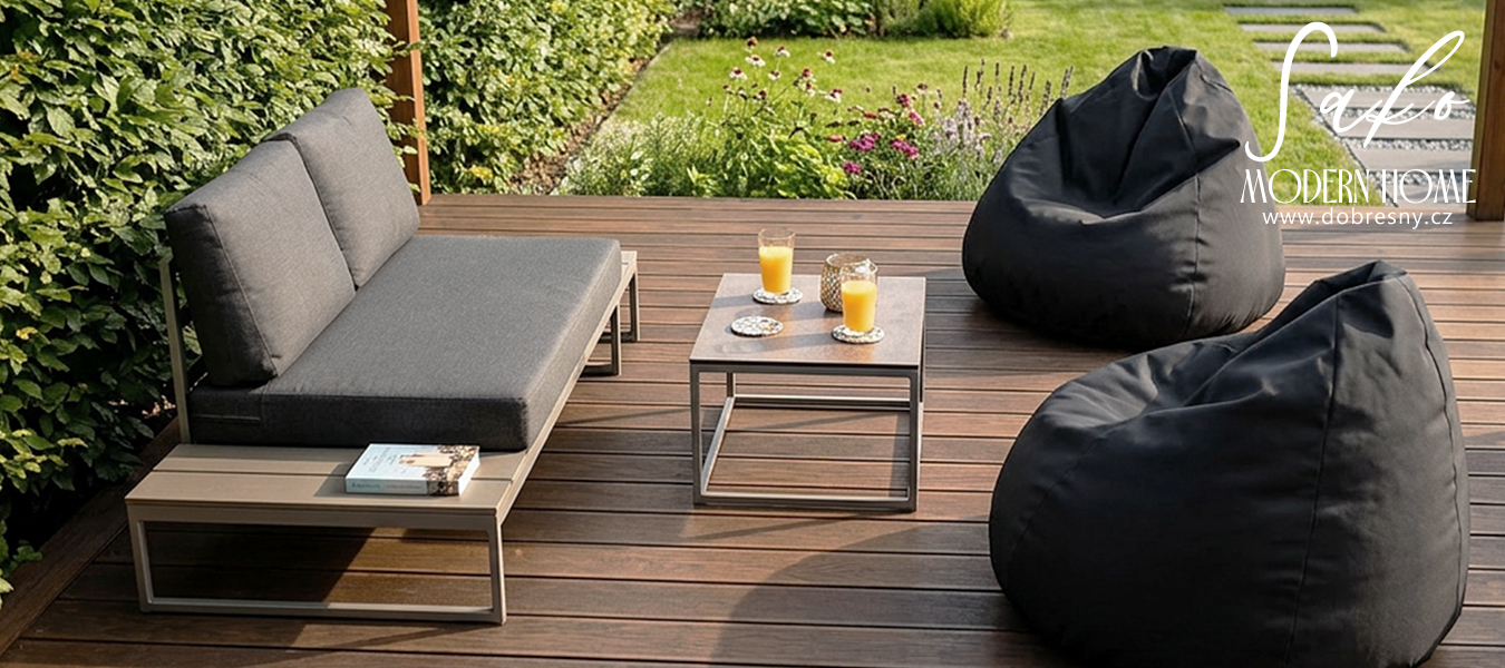 Sedací vak SAKO voděodolný černý 95x115 cm