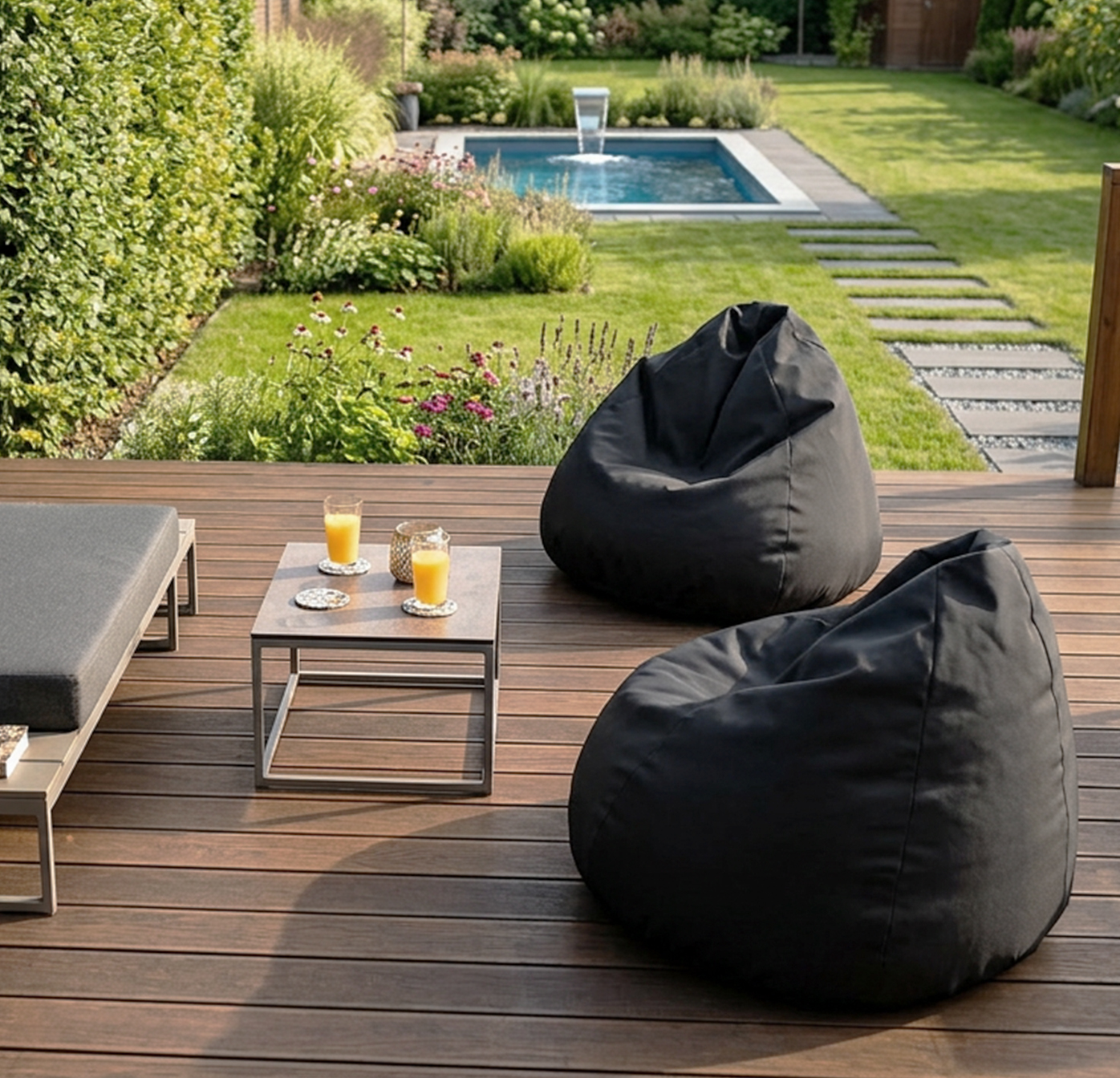 Sedací vak SAKO voděodolný černý 95x115 cm