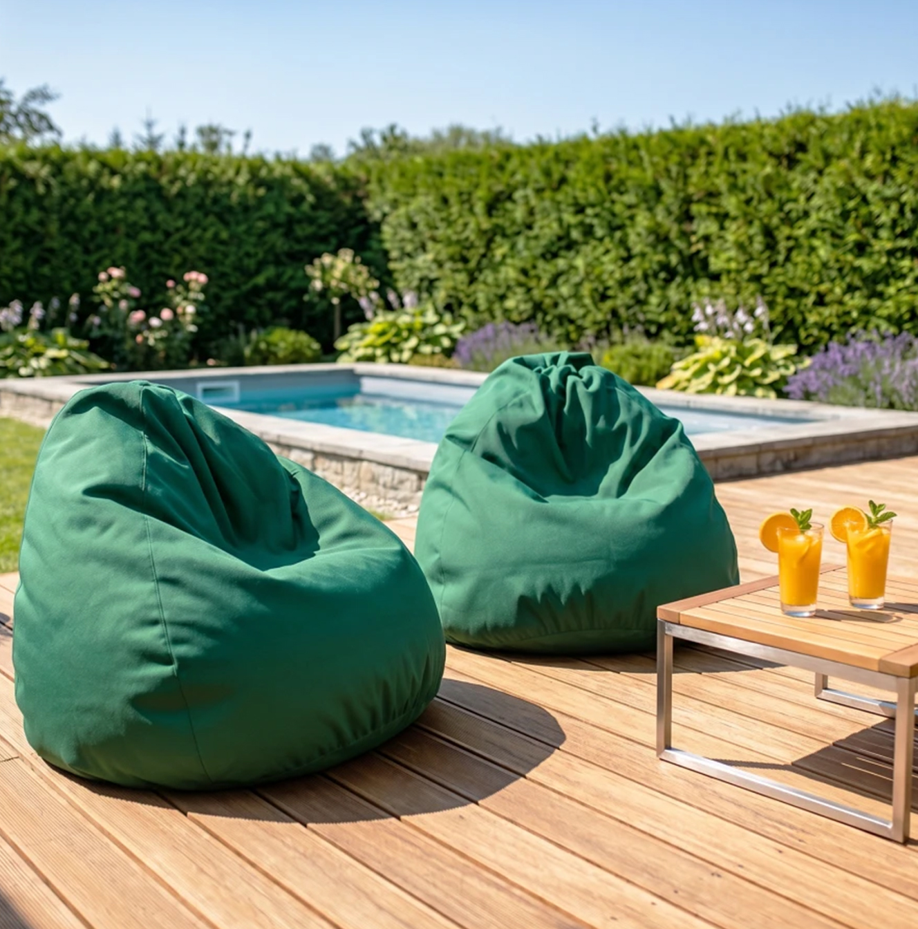 Sedací vak SAKO voděodolný béžový 95x115 cm