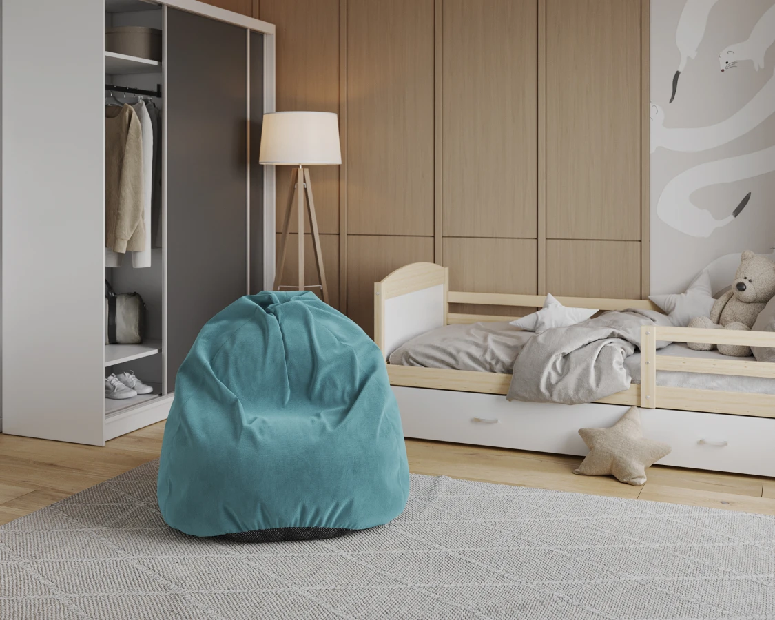 Sedací vak SAKO TRINITY tyrkysový 95x115 cm