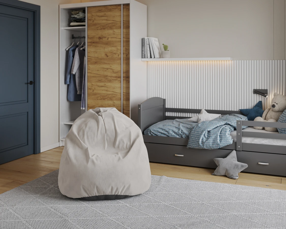 Sedací vak SAKO TRINITY krémový 95x115 cm