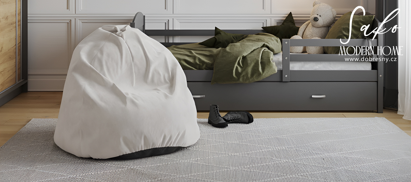 Sedací vak SAKO TRINITY bílý 95x115 cm