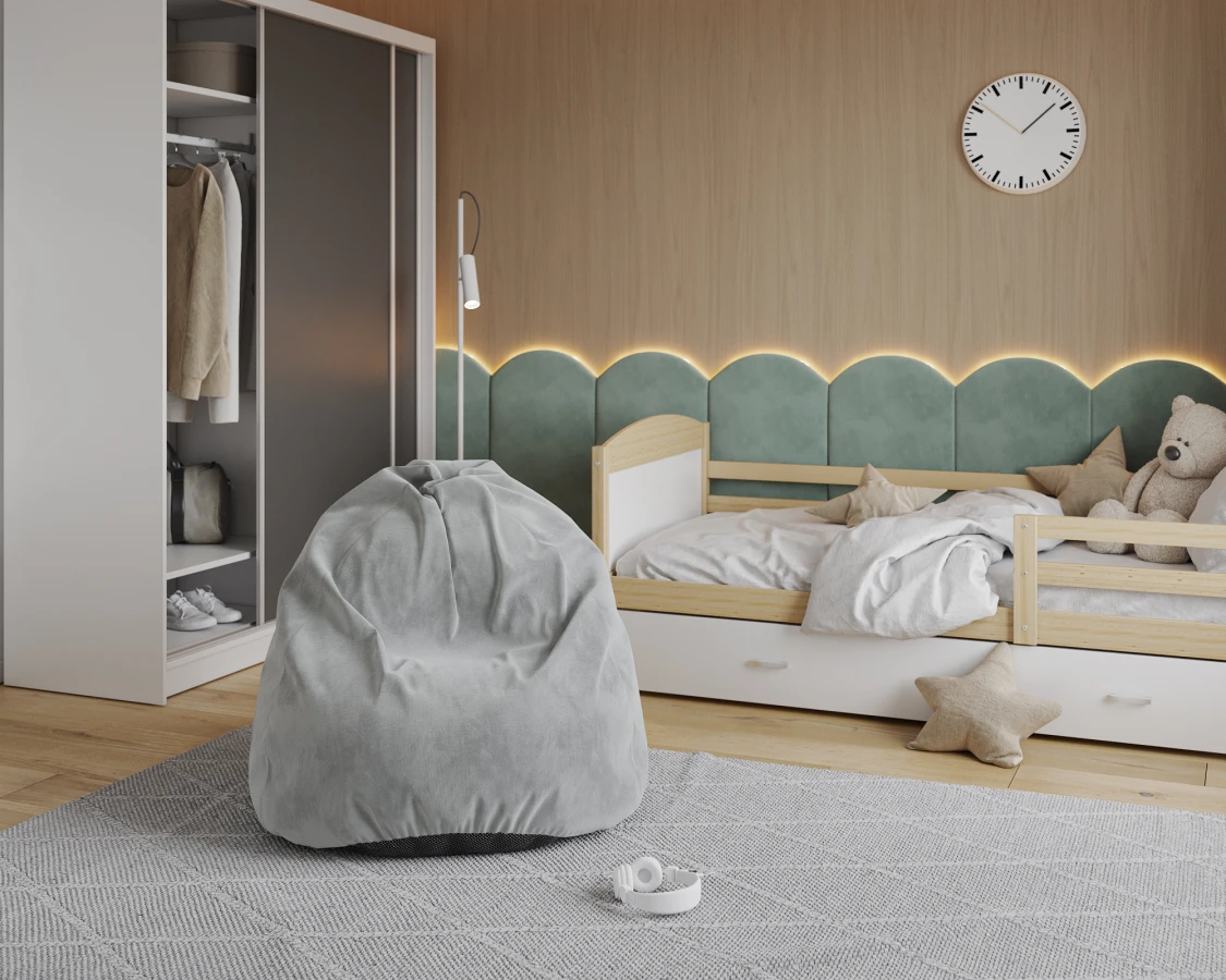 Sedací vak SAKO TRINITY šedý 95x115 cm