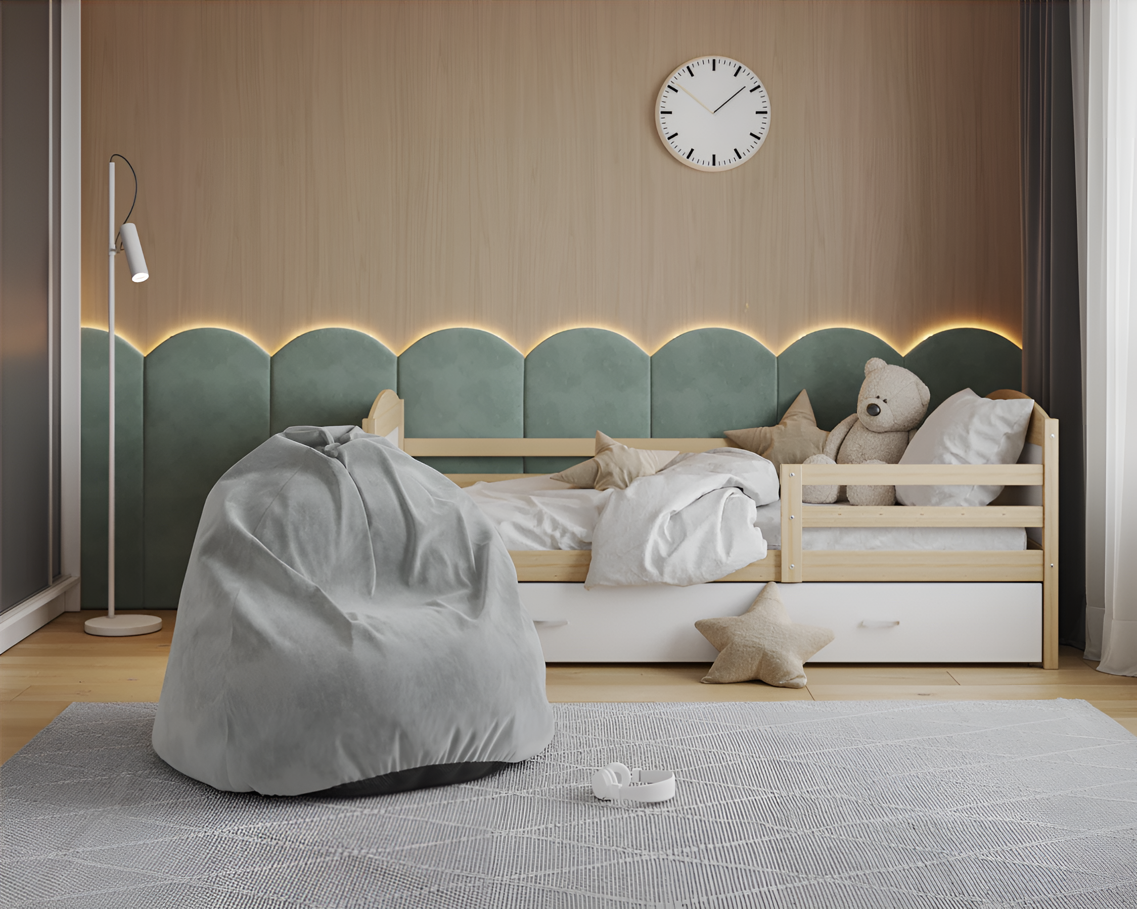 Sedací vak SAKO TRINITY šedý 95x115 cm