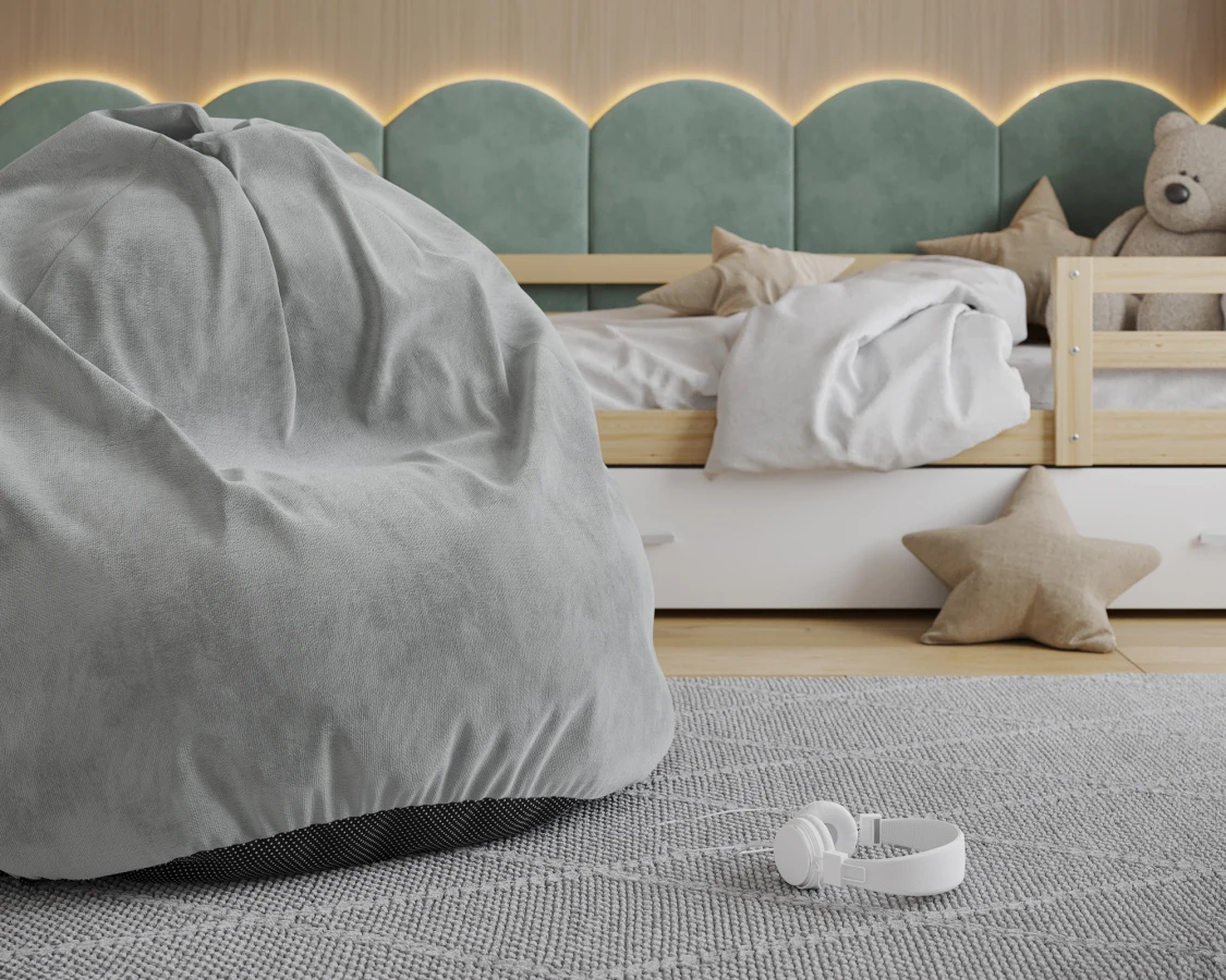 Sedací vak SAKO TRINITY šedý 95x115 cm