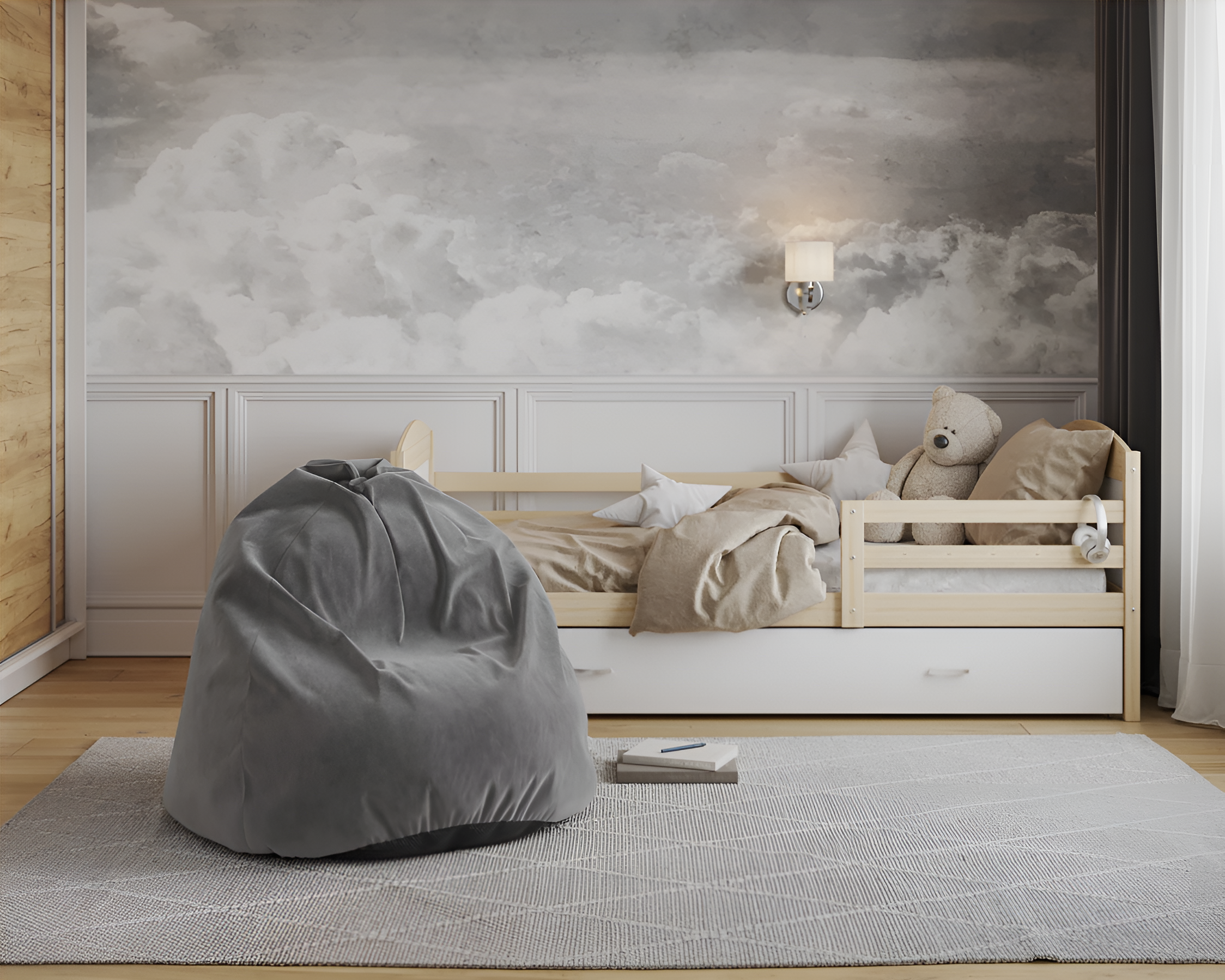 Sedací vak SAKO TRINITY tmavě šedý 95x115 cm