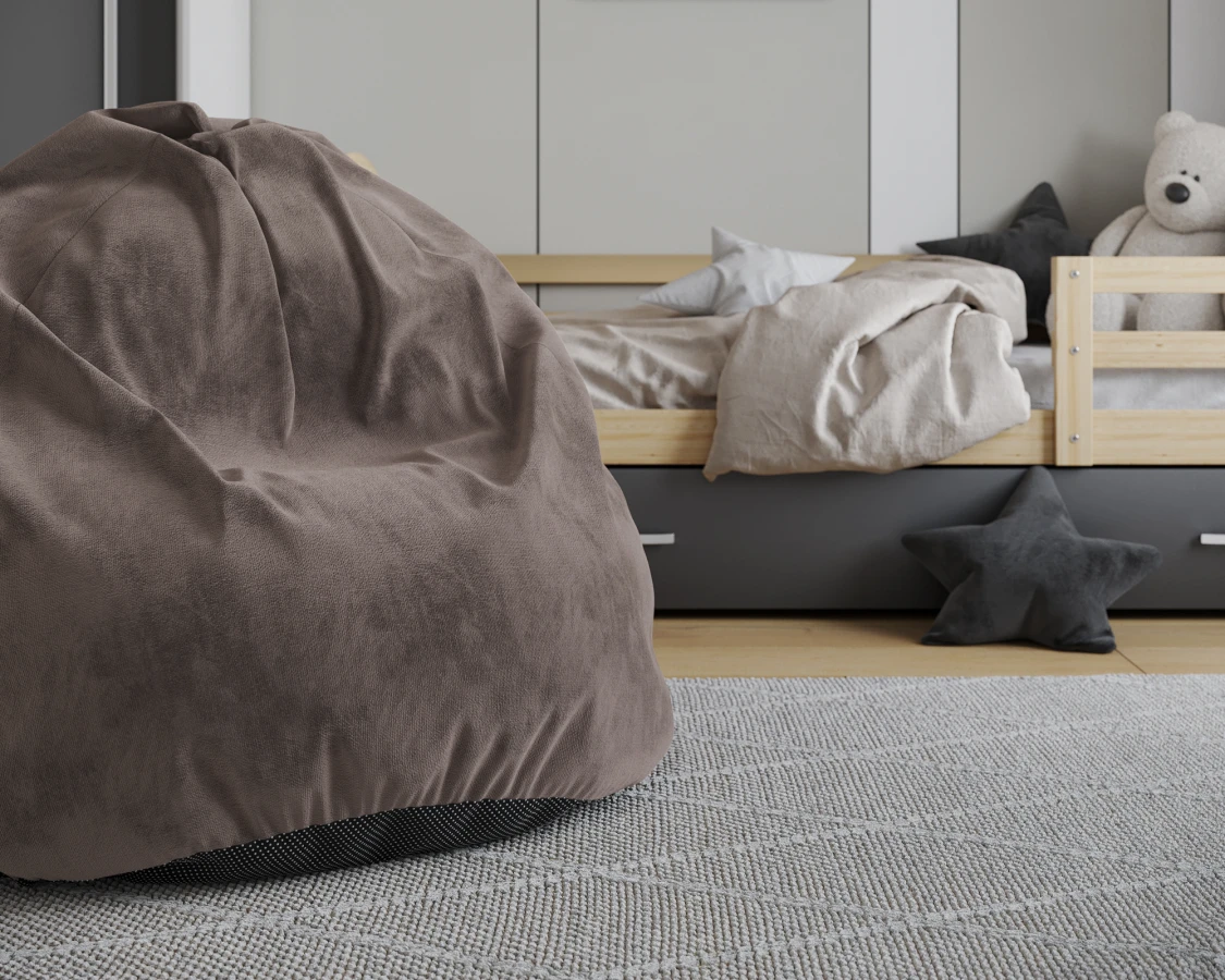 Sedací vak SAKO TRINITY hnědý 95x115 cm