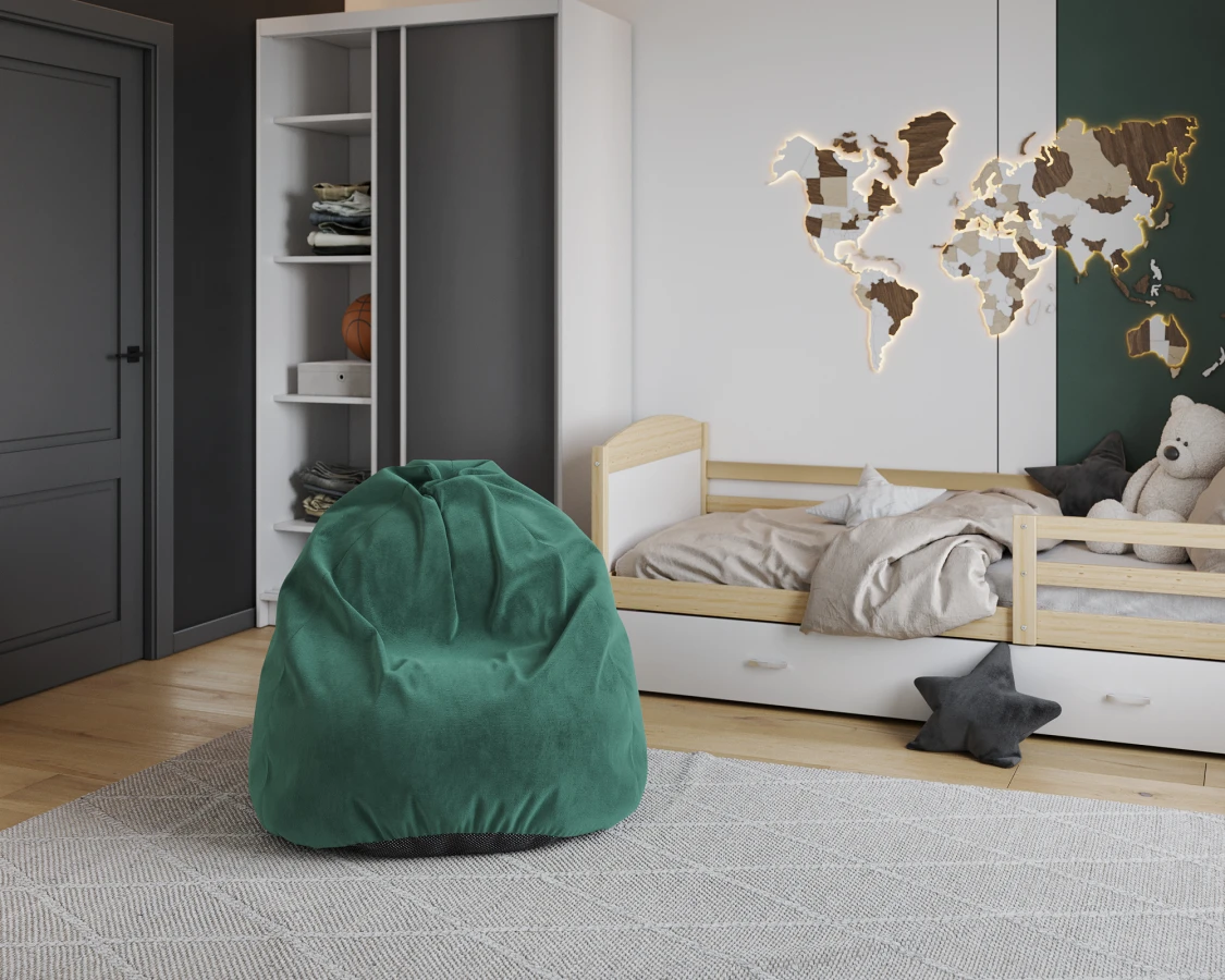 Sedací vak SAKO TRINITY zelený 95x115 cm