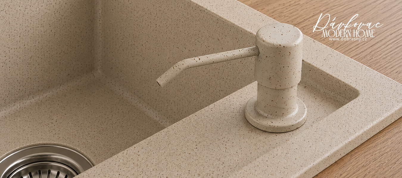 Dávkovač na mycí prostředky - BÉŽOVÝ