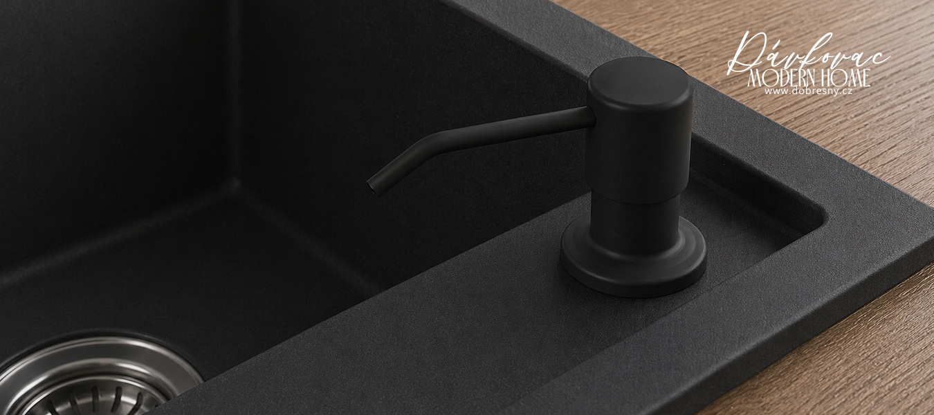 Dávkovač na mycí prostředky - ČERNÝ