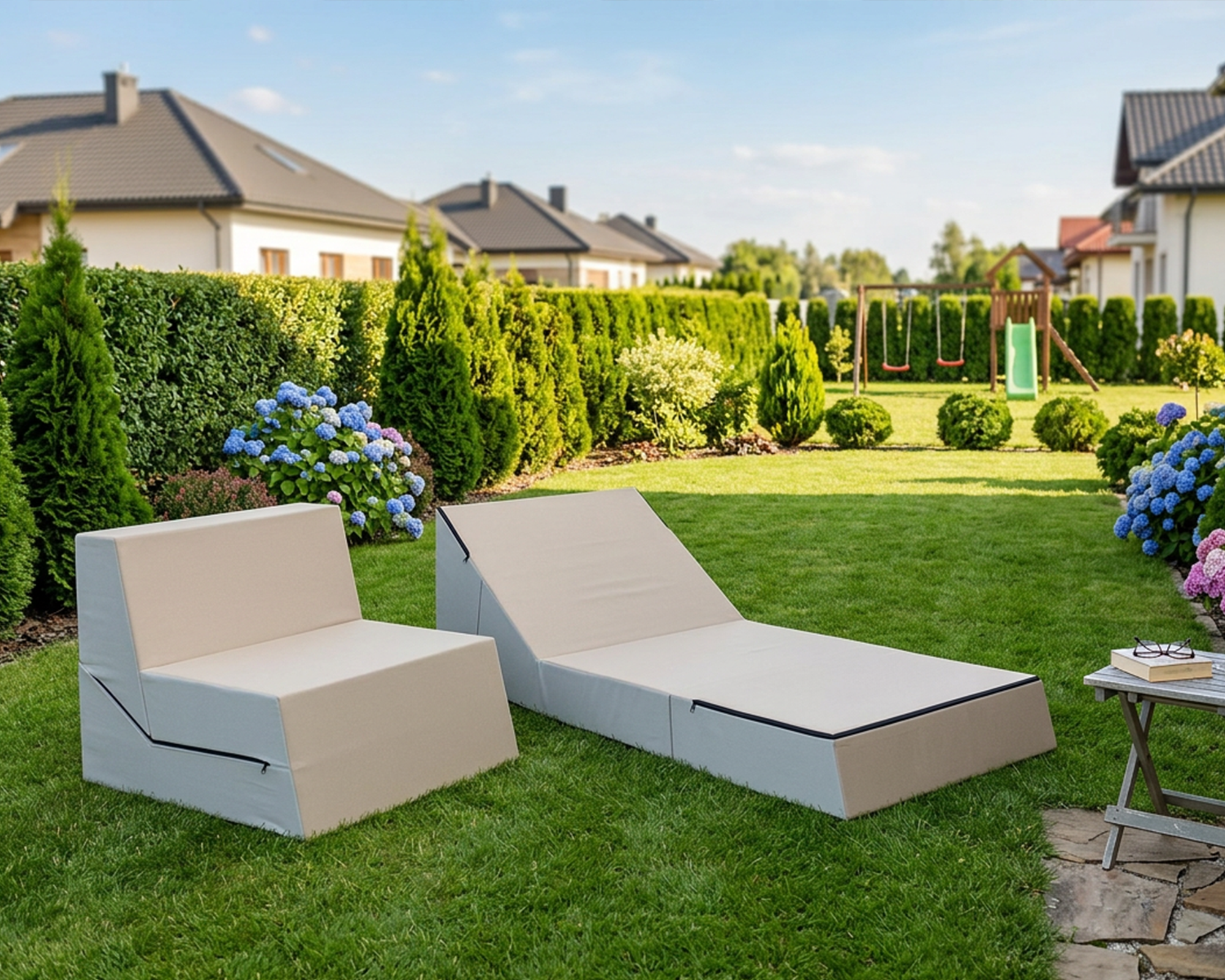 Rozkládací křeslo CALMA růžové z manšestru SZTRUKS 80×190 cm