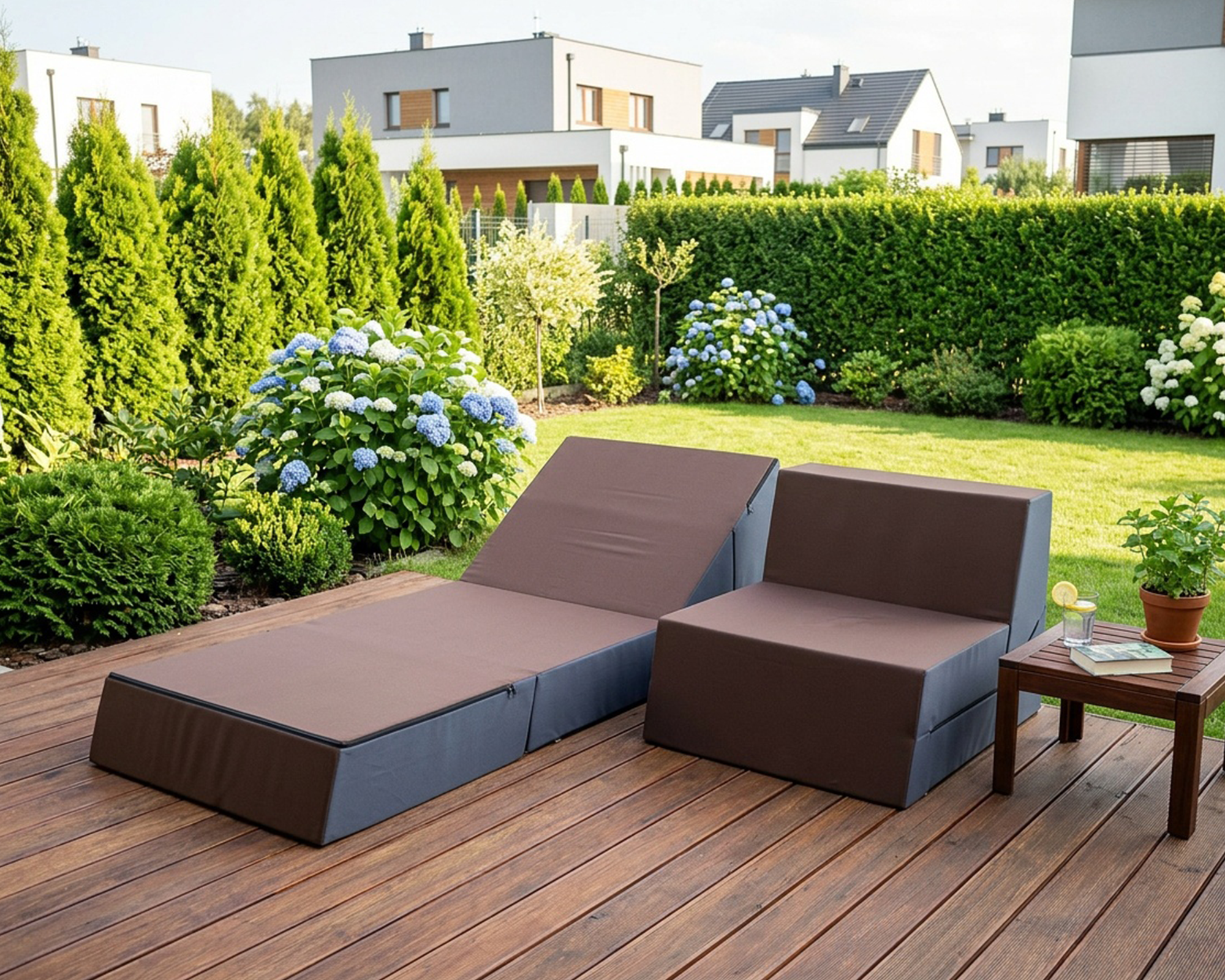 Rozkládací křeslo CALMA zelené z manšestru SZTRUKS 80×190 cm