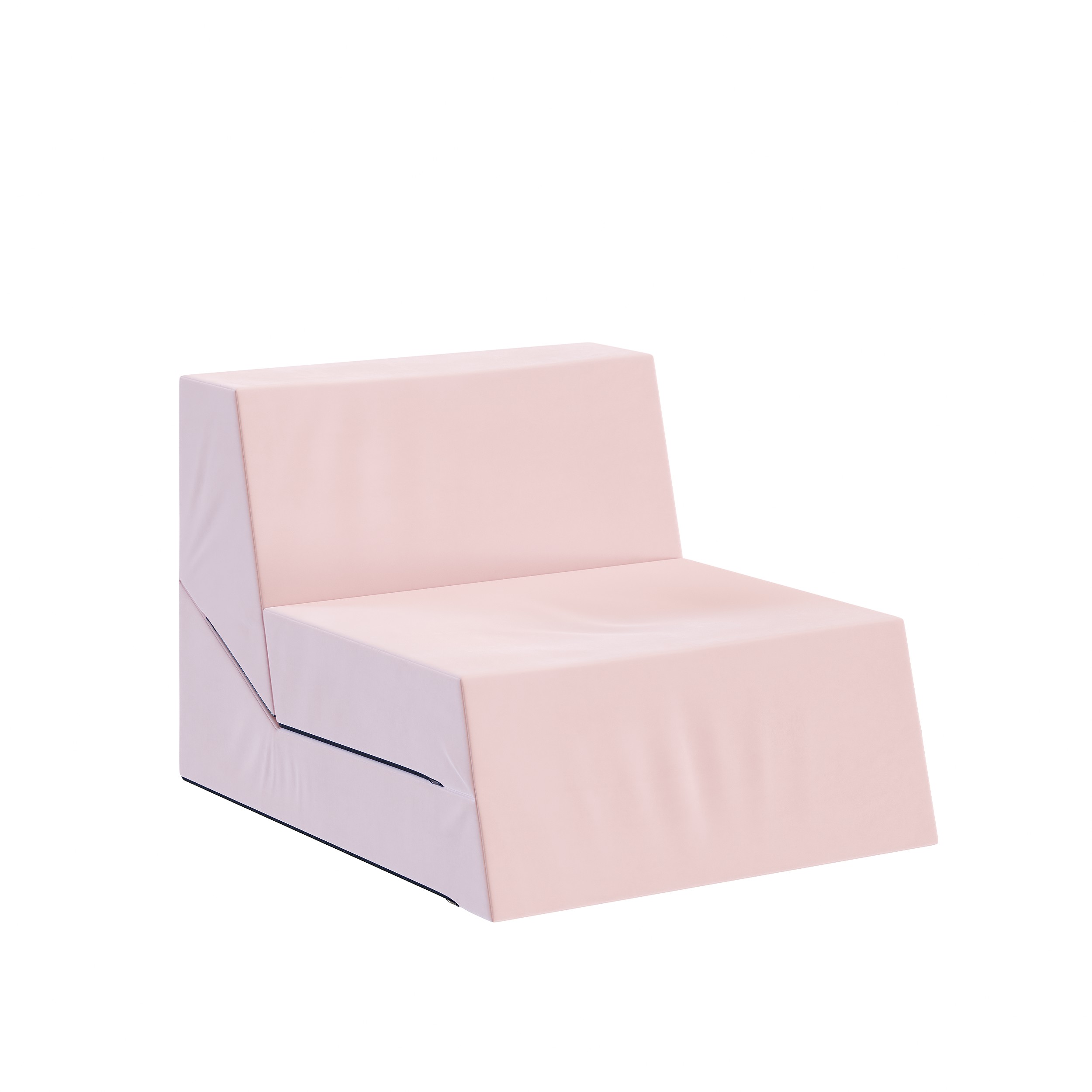 Rozkládací křeslo CALMA růžové TRINITY 80×190 cm