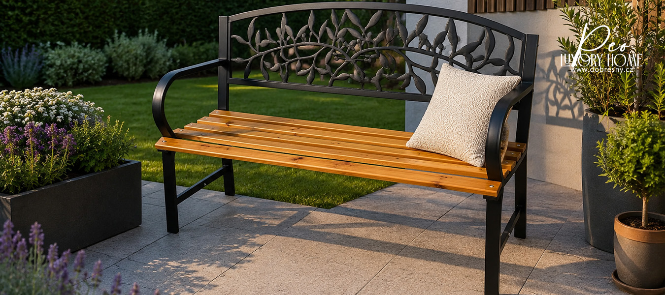 Zahradní lavice REO 118x87x52cm