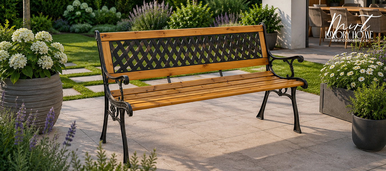 Zahradní lavice MIRT 125x73x52cm
