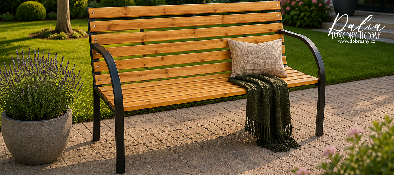 Zahradní lavice DALIA 122x82x58cm
