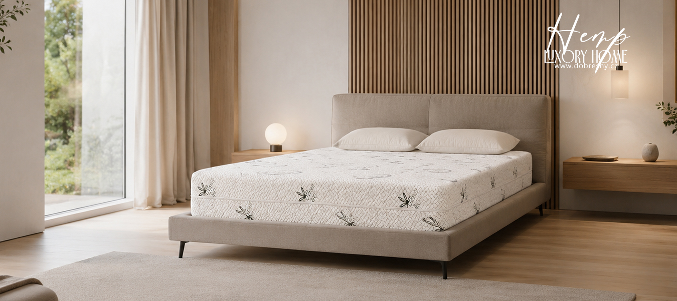 Potah na matraci HEMP 80x200x20cm