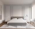 Luxusní manželská postel CRYSTAL šedá 180x200 s dřevěným roštem
