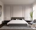 Luxusní manželská postel CRYSTAL grafit 90x200 s kovovým roštem