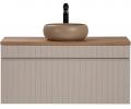 Set koupelnová skříňka pod umyvadlo ICONIC CASHMERE 100cm s deskou a umyvadlem