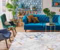 Koberec ARCHI Blue Gray 80 x 150 cm