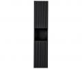 Koupelnová vysoká skříňka NOVA BLACK 140 cm
