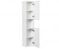 Koupelnová vysoká skříňka NOVA WHITE 140 cm