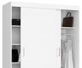 Šatní skříň s posuvnými dveřmi 150 cm MONO bílá