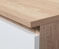 Šatní skříň s otočnými dveřmi a nástavcem 90cm sonoma / bílá